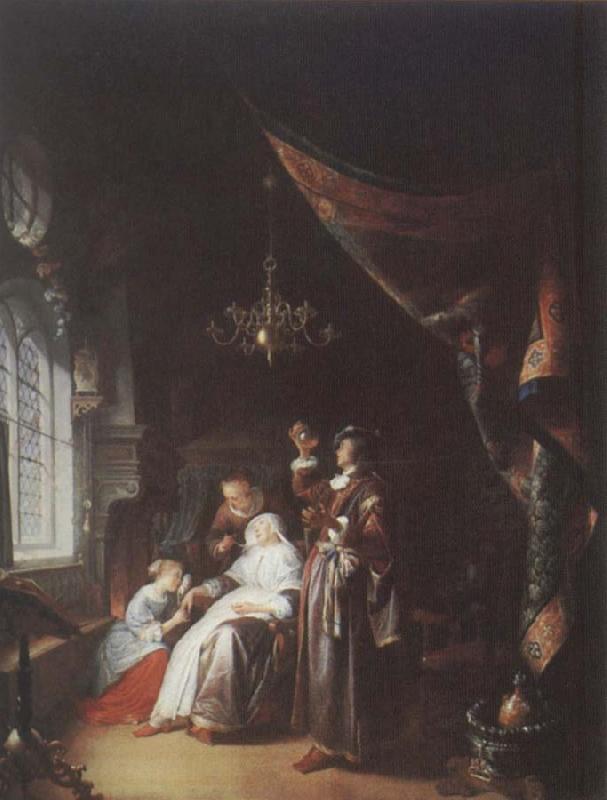 Gerrit Dou The Dropsical Lady France oil painting art